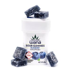 Wana Sour Gummies: Blueberry Indica