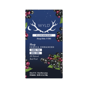 WYLD | Elderberry Gummies | 10mg Delta-9 THC + 5mg CBN – 30 Count