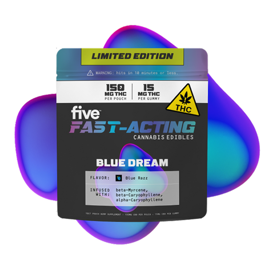 blue dream fast-acting 15mg thc gummies