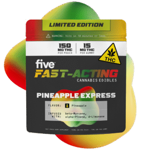 pineapple express fast-acting 15mg thc gummies