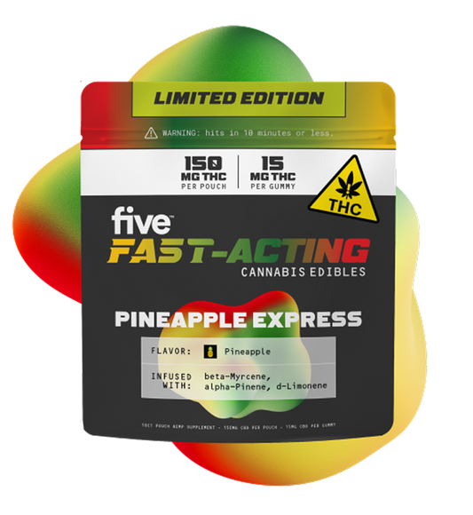 pineapple express fast-acting 15mg thc gummies